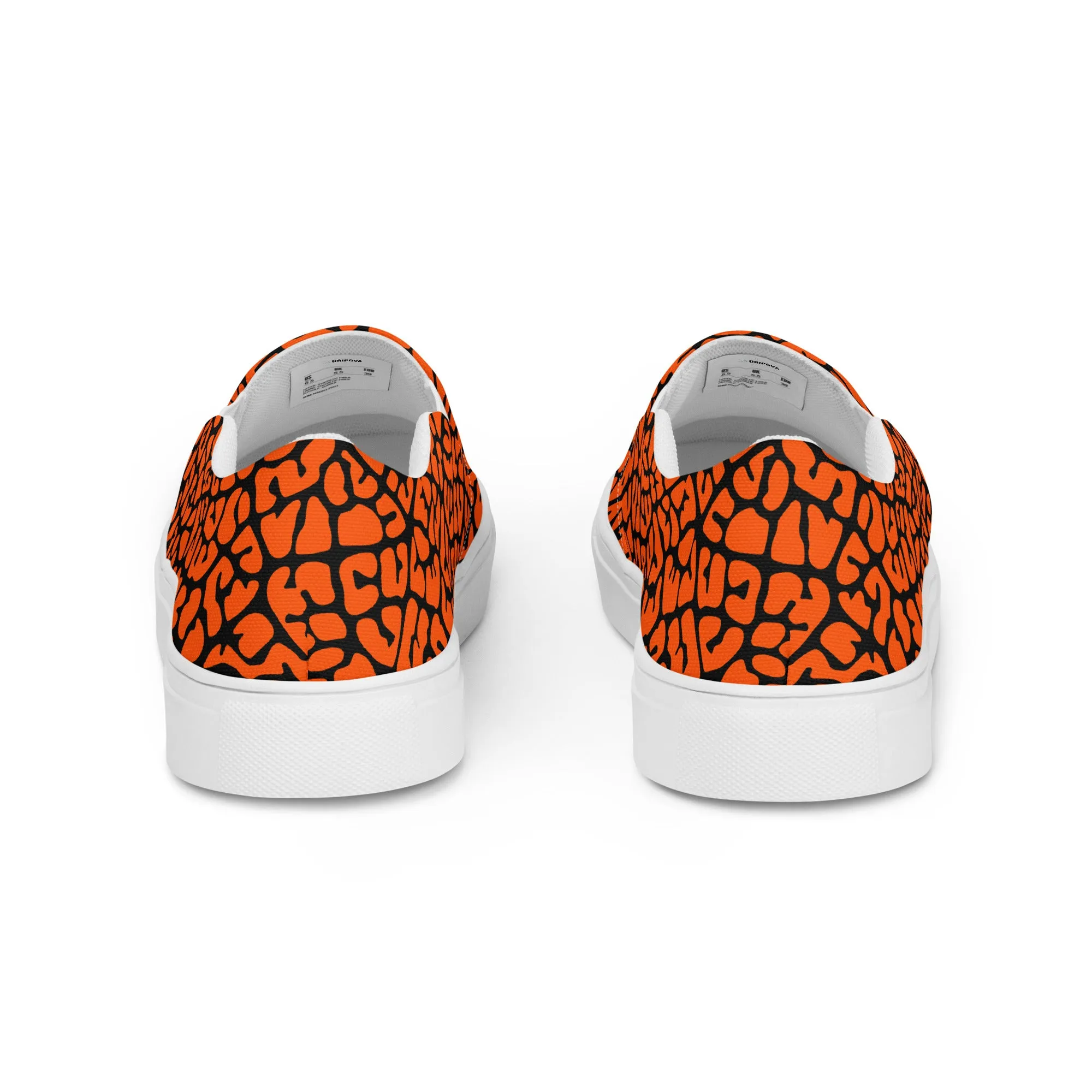 Dusky Crackle Pattern Slip-On Canvas Shoes