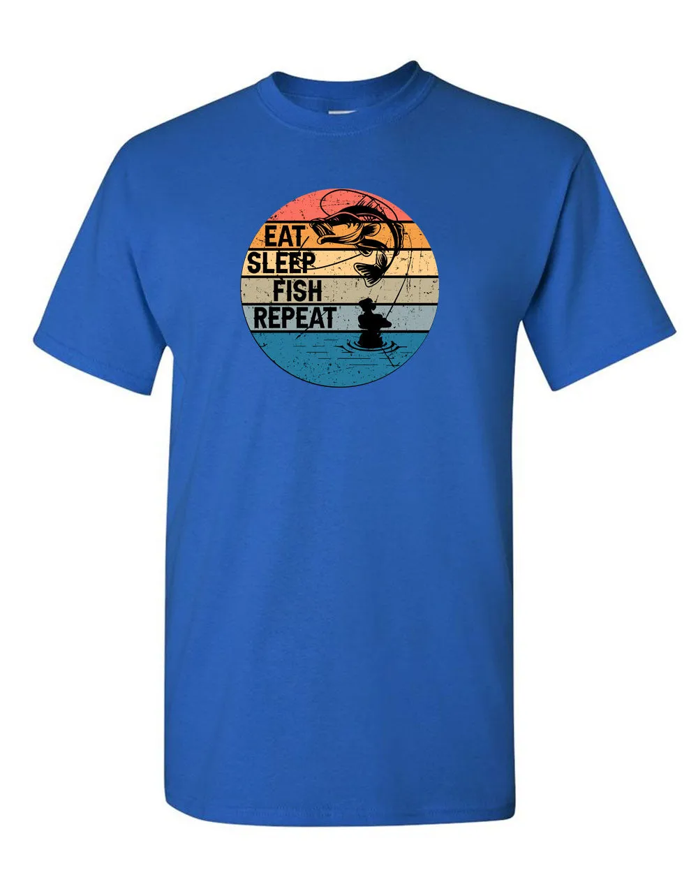 Eat Sleep Fish Repeat T-shirt, fishing t-shirt