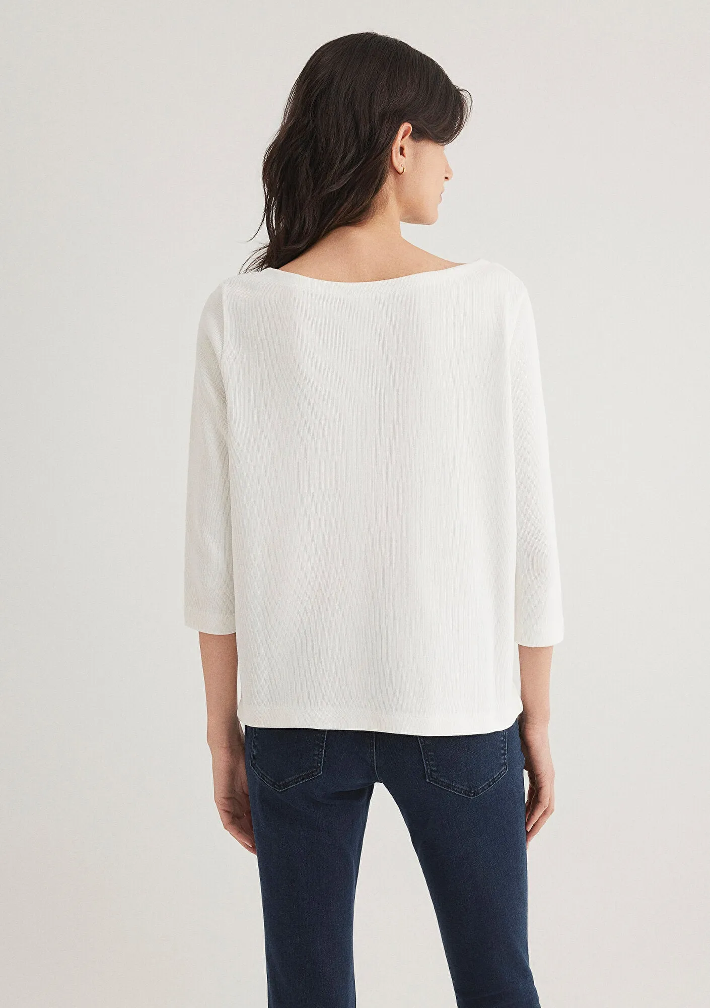 Ecru Basic T Shirt