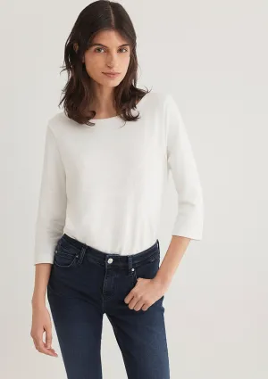 Ecru Basic T Shirt