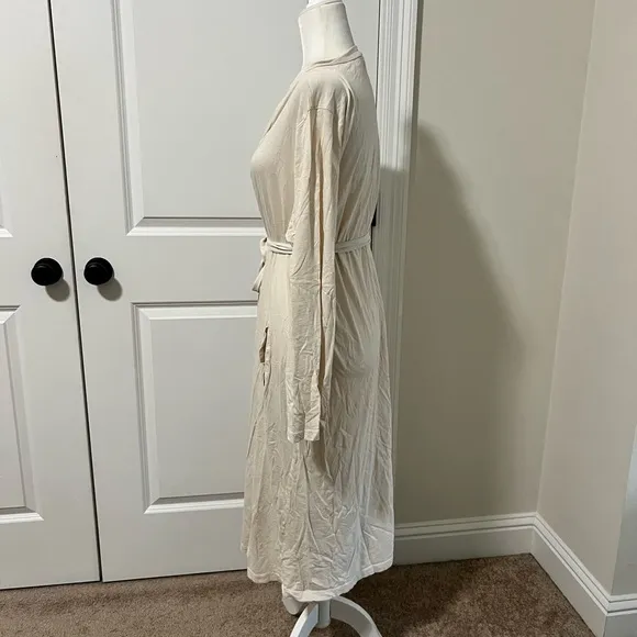 Eileen Fisher Sleepwear by Garnet Hill Slub Knit Organic Cotton Robe