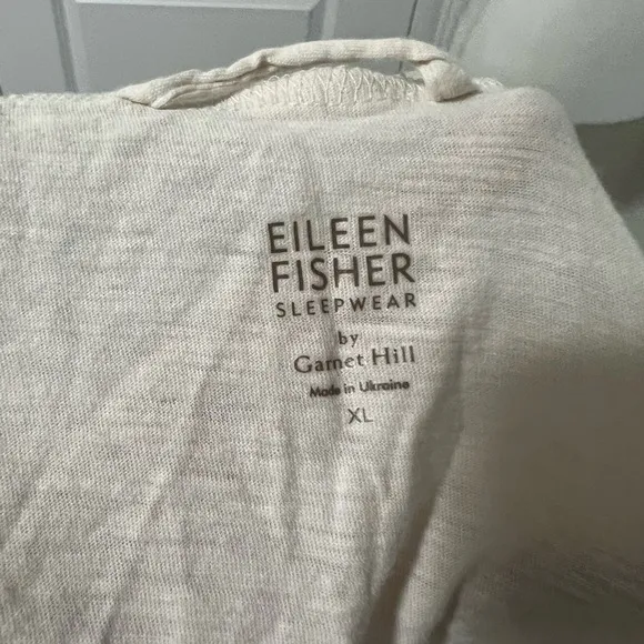 Eileen Fisher Sleepwear by Garnet Hill Slub Knit Organic Cotton Robe