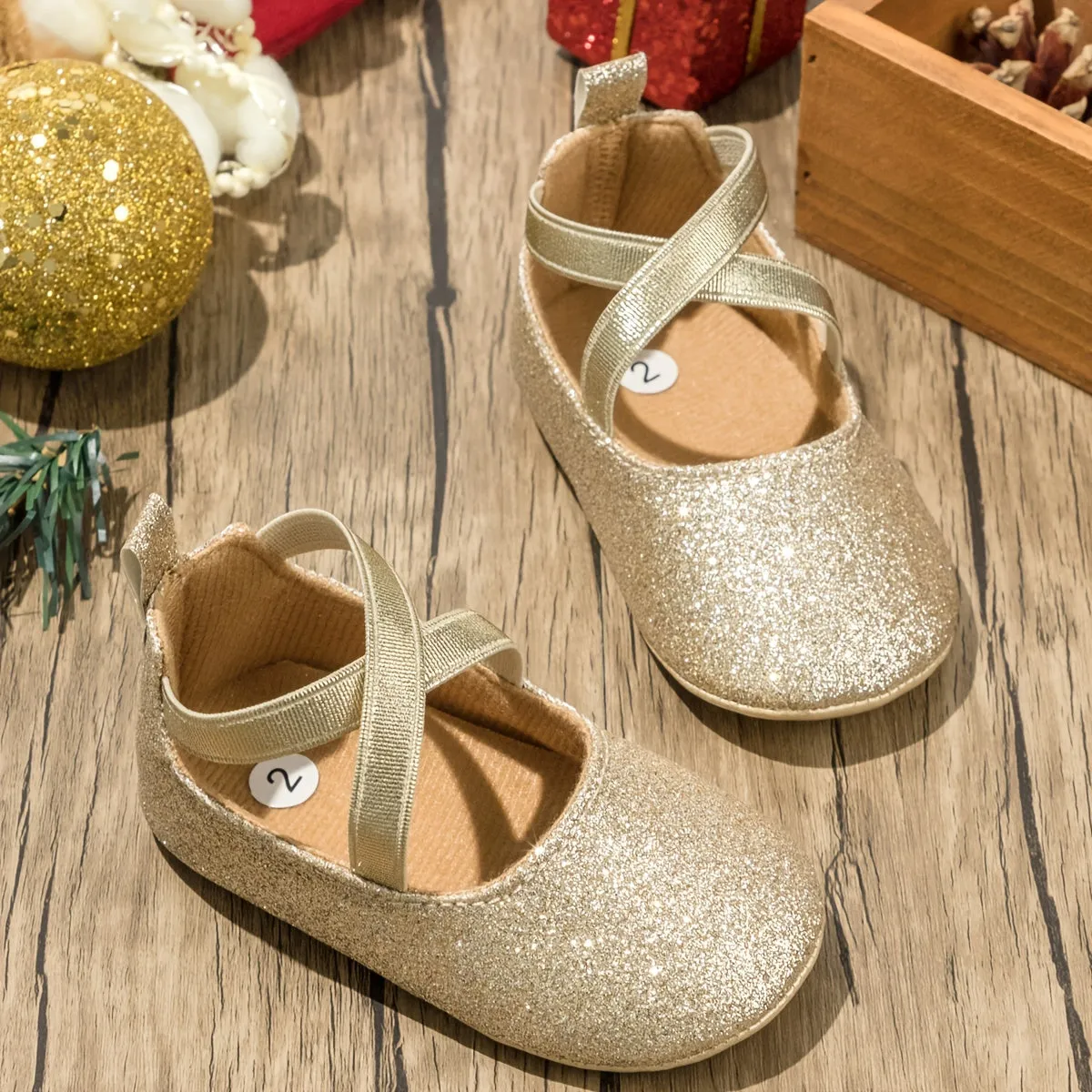 Elegant Baby Girl Sequin Mary Jane Shoes