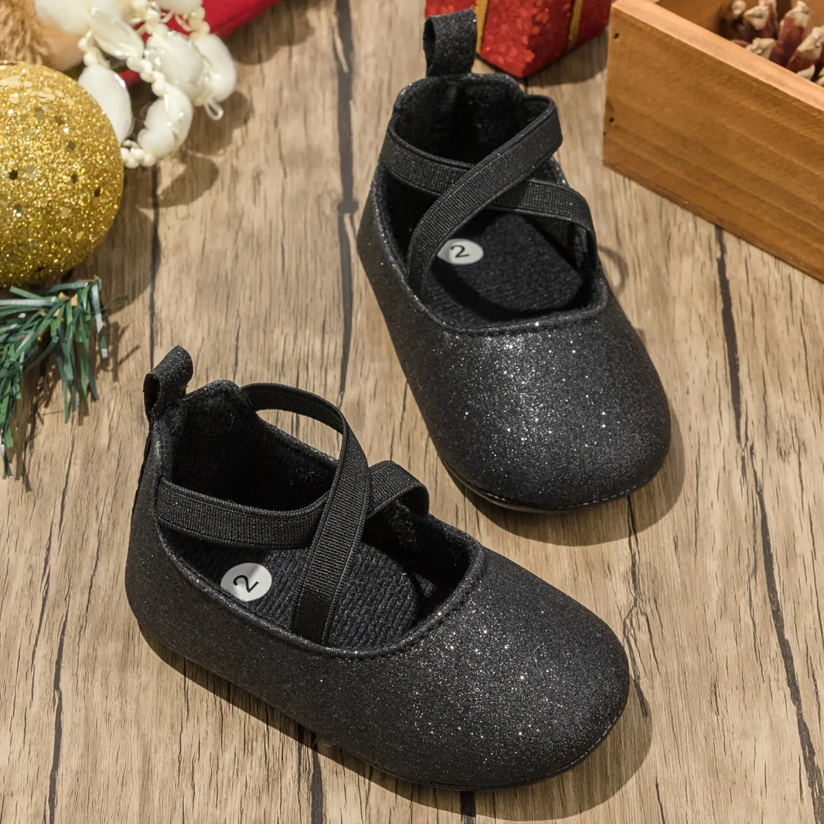 Elegant Baby Girl Sequin Mary Jane Shoes