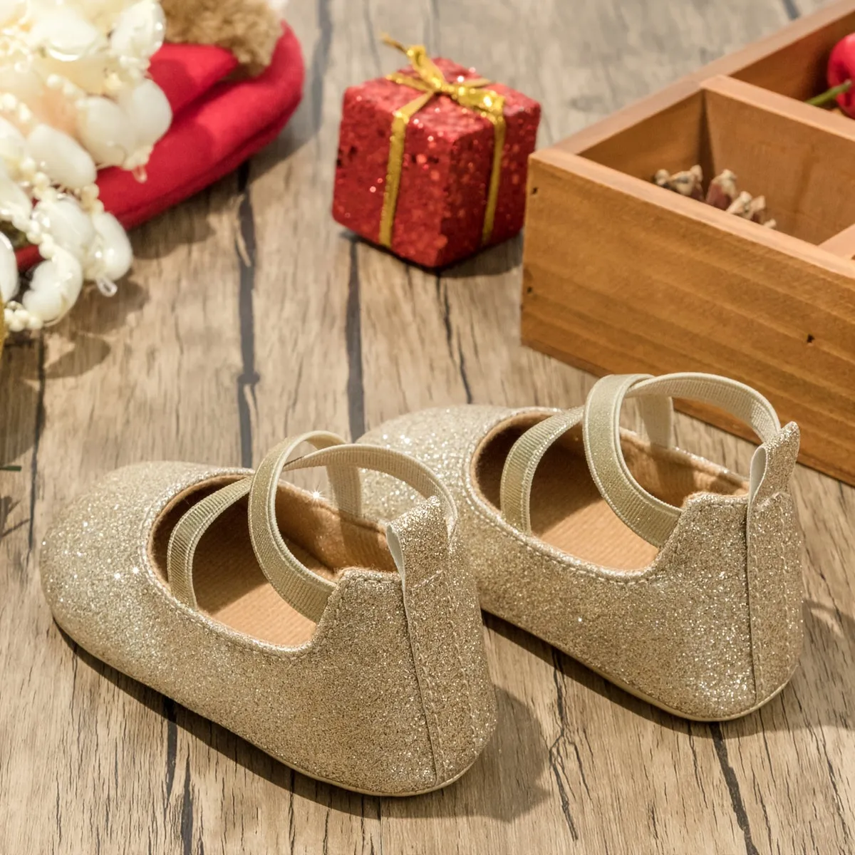 Elegant Baby Girl Sequin Mary Jane Shoes