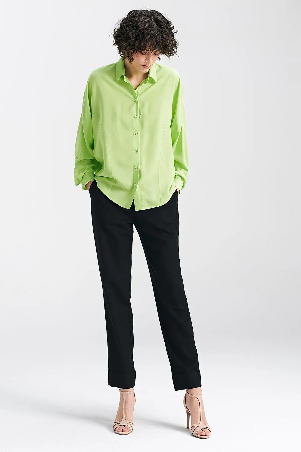 Elegant Oversized Button-Up Shirt