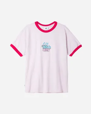 Elephant Ringer Tee - White Multi