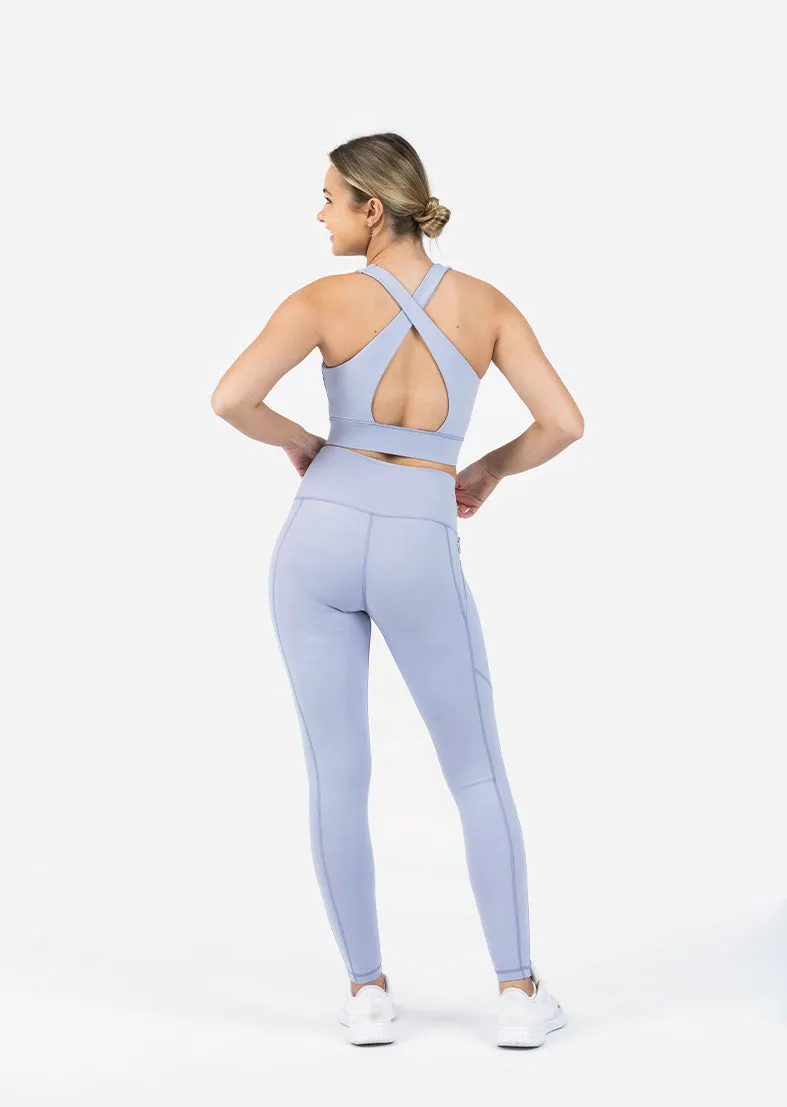 Embody Zip Leggings Lilac Grey Final Sale