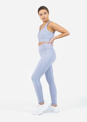 Embody Zip Leggings Lilac Grey Final Sale