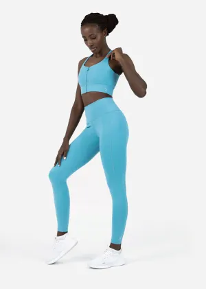 Embody Zip Leggings Sea Blue Final Sale