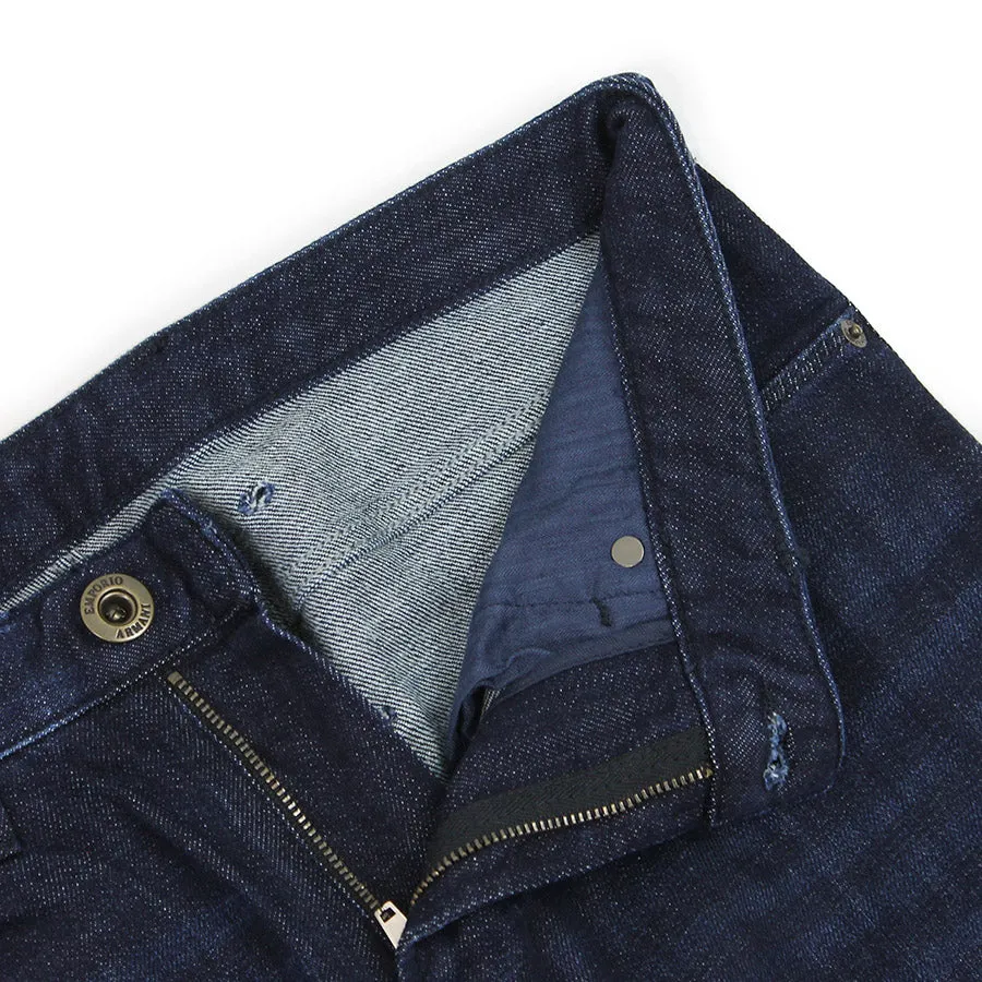 Emporio Armani - J06 Slim Fit Denim Jeans in Dark Blue