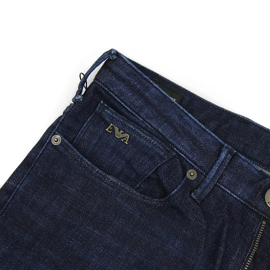 Emporio Armani - J06 Slim Fit Denim Jeans in Dark Blue