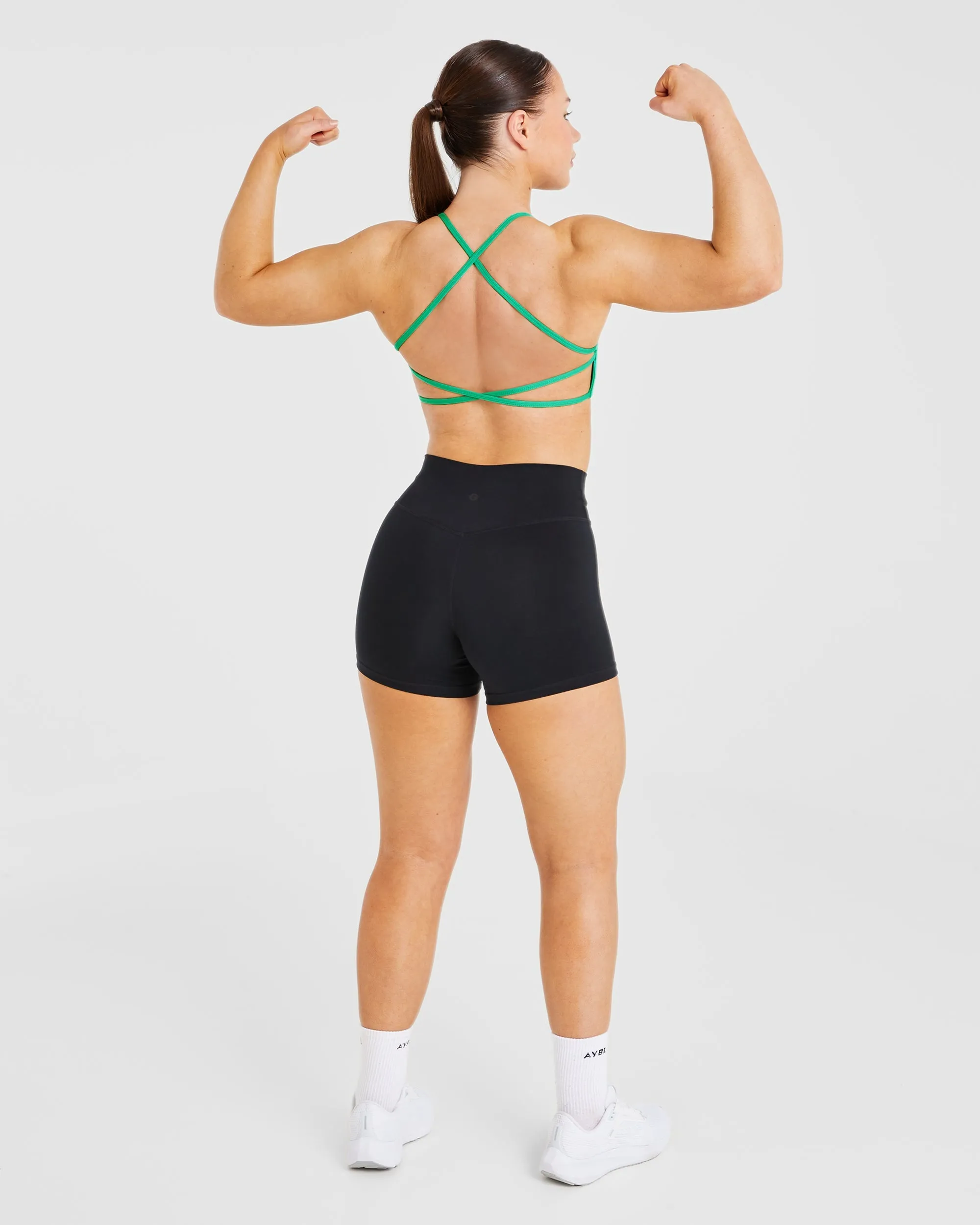 Essential Crossback Sports Bra - Emerald Groen