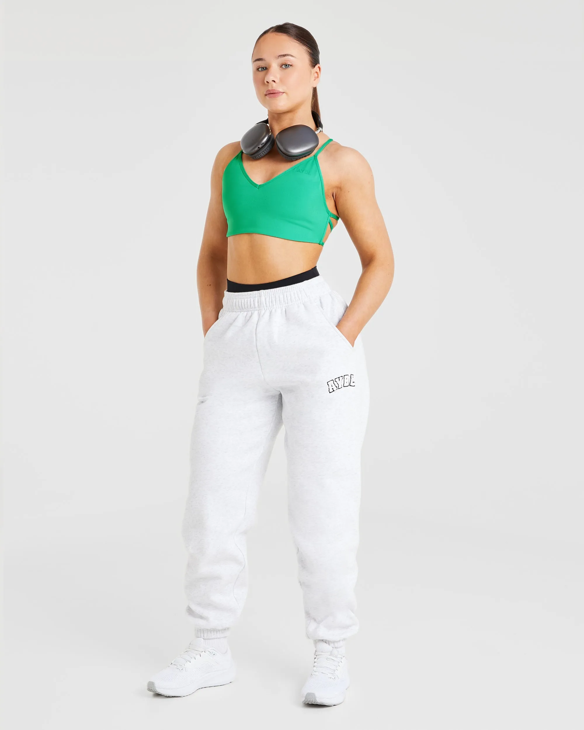 Essential Crossback Sports Bra - Emerald Groen