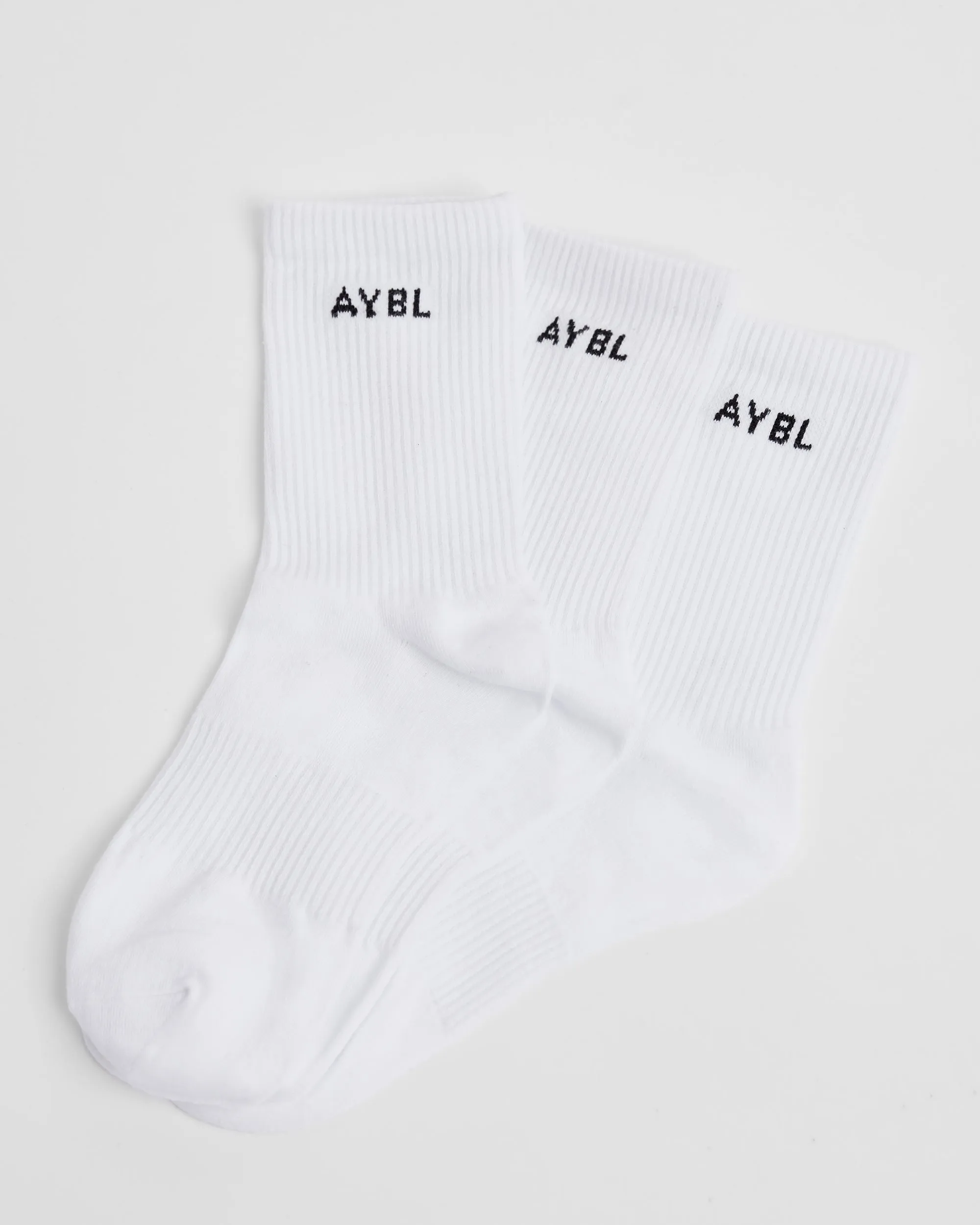 Everyday Crew Socks (3 Pack) - White
