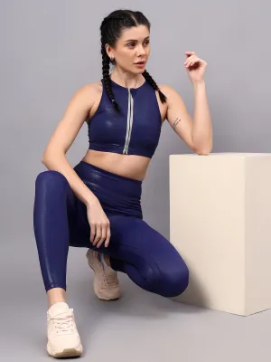 Fitkin women blue shine on tracksuit
