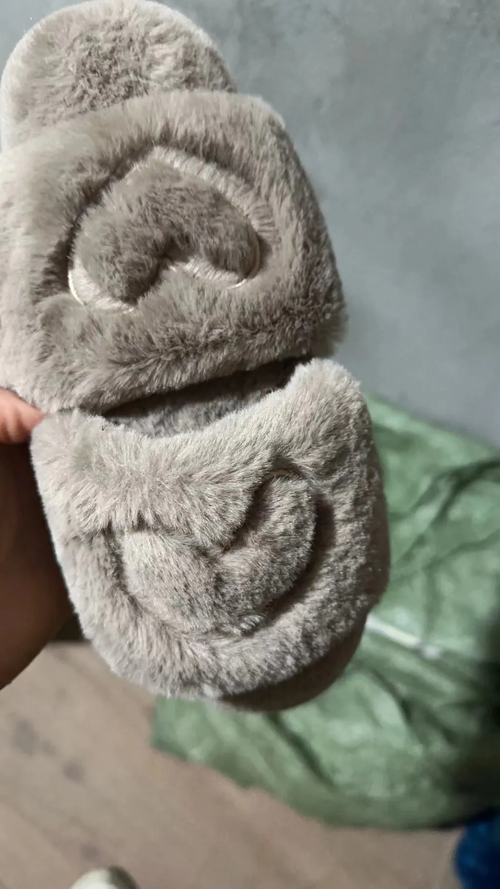 Flat Plush Home Warm Slippers