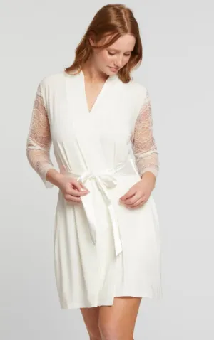 Fleur't-In Love Lace Sleeve Robe-6316