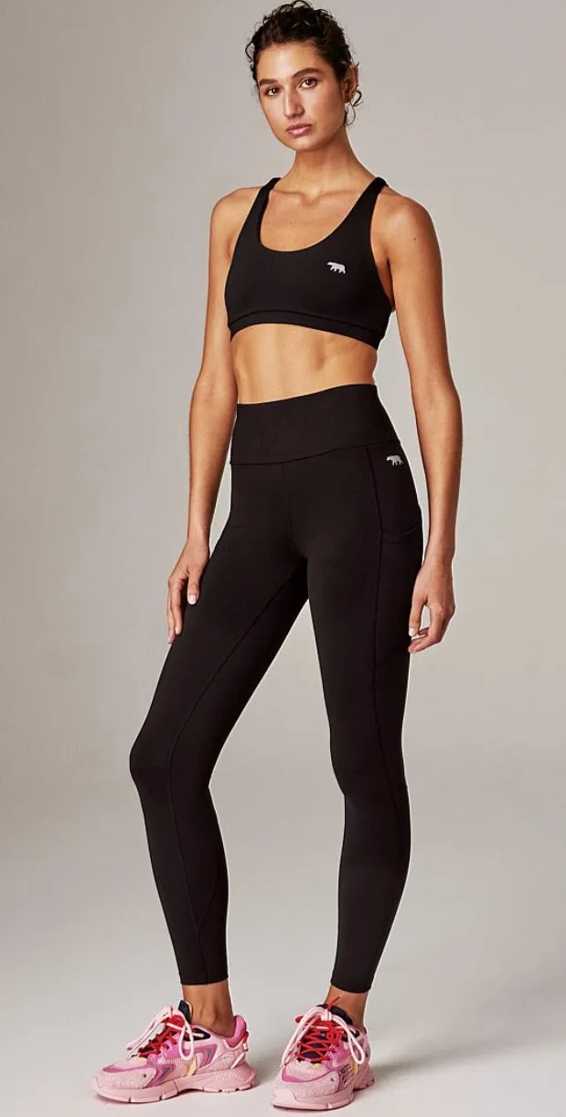 Flex peach pocket leggings 28 - black