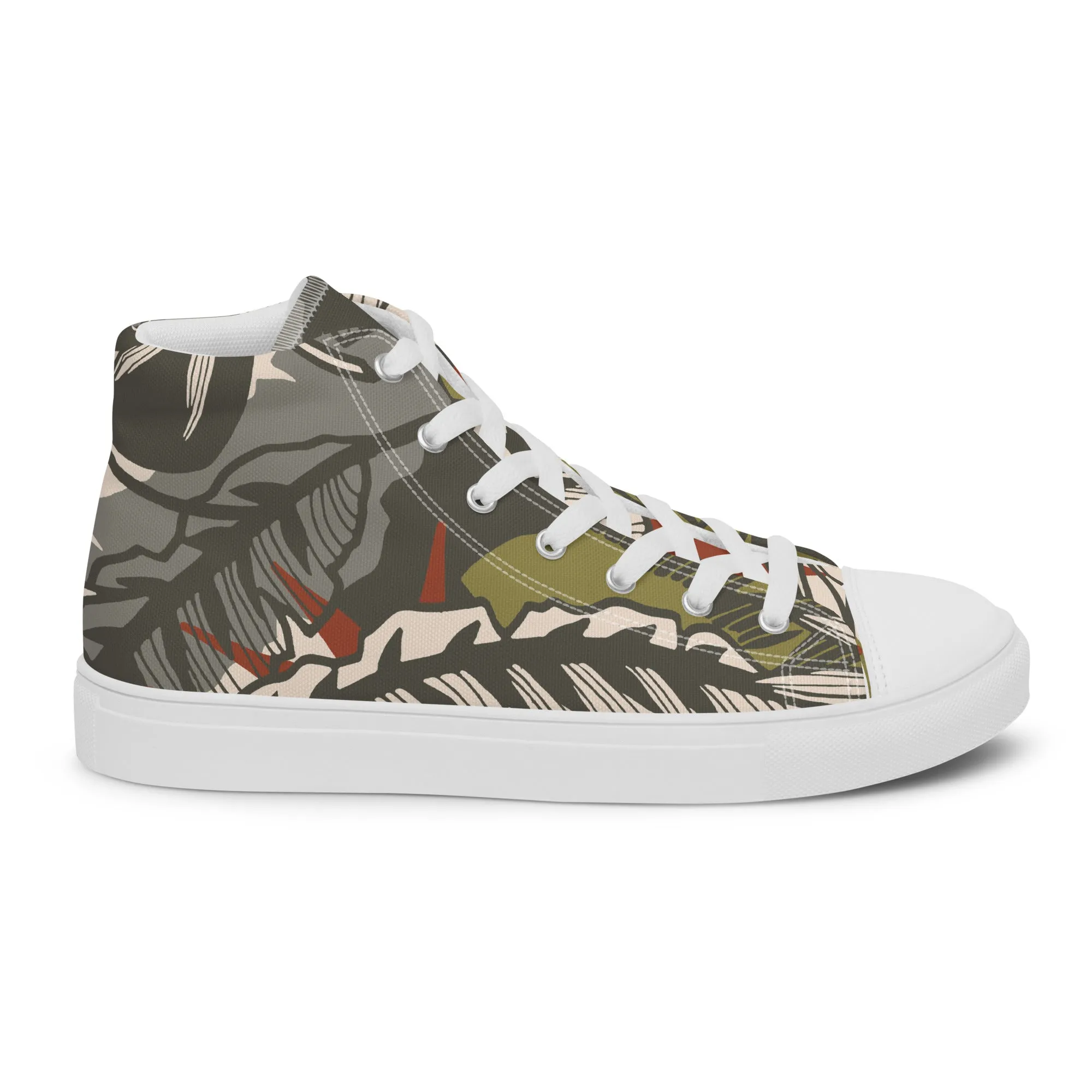 Foliage High Top Men's Canvas Sneakers