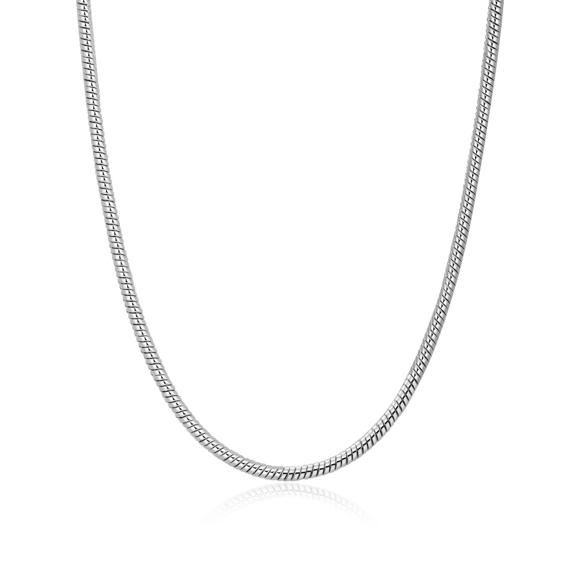 Franco Chain & Snake Chain Set - White Gold