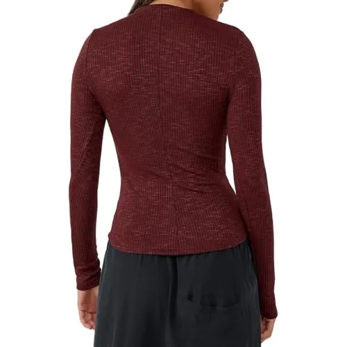 Free People Aura Layering Top Wine XS (Women's 0-2)