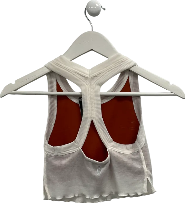 Free People Cream Layered Sports Bra UK M
