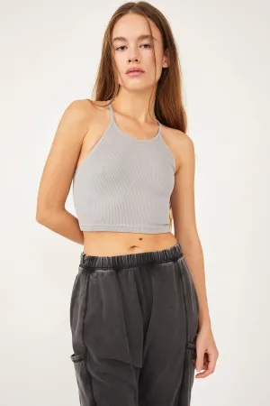 Free People | Happiness Runs Crop Tank {Nickel Grey}
