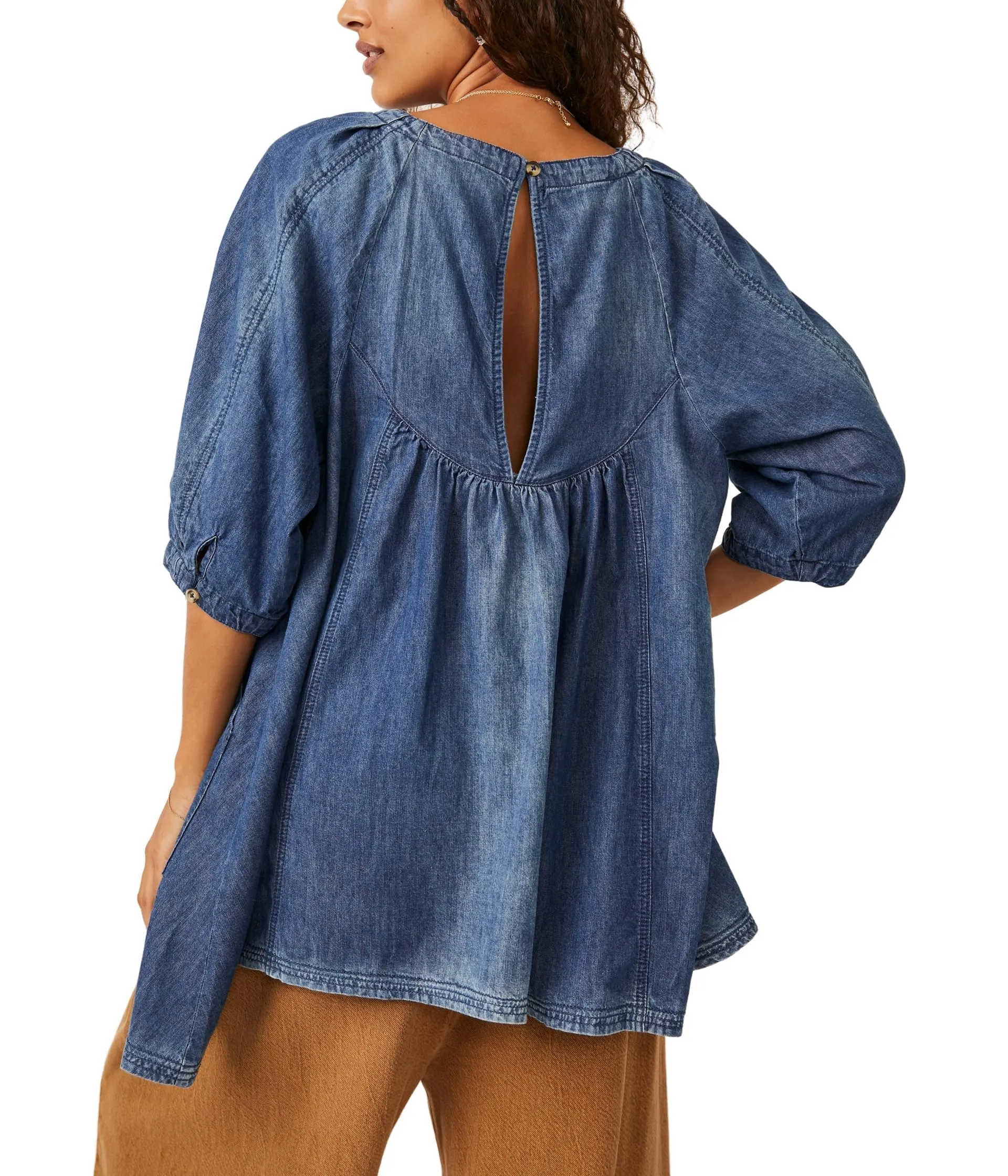 Free People Memories of You Denim Blue Ribbon SM (Women's 4-6)