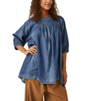 Free People Memories of You Denim Blue Ribbon SM (Women's 4-6)