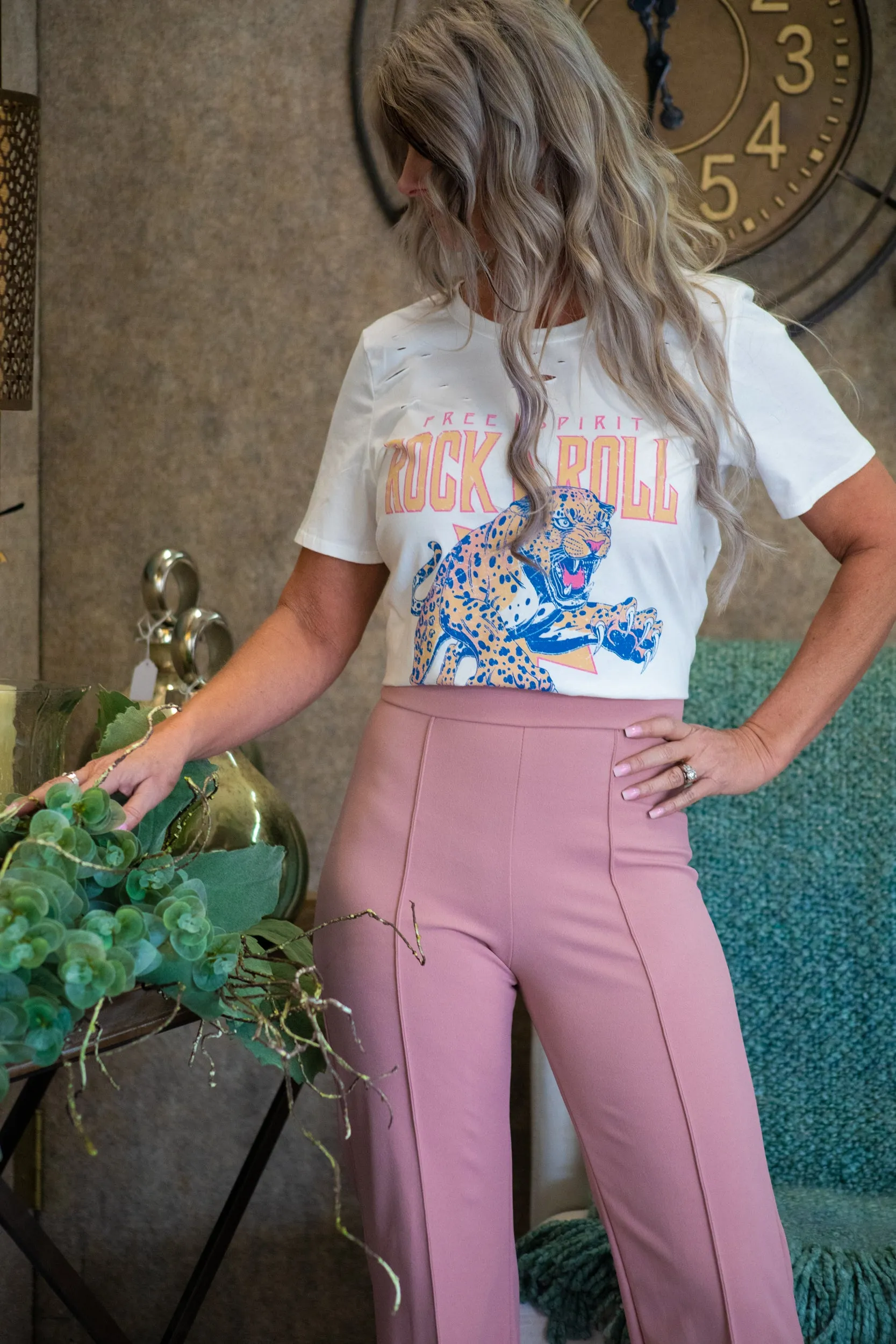 Free Spirit Rock N Roll Graphic Tee