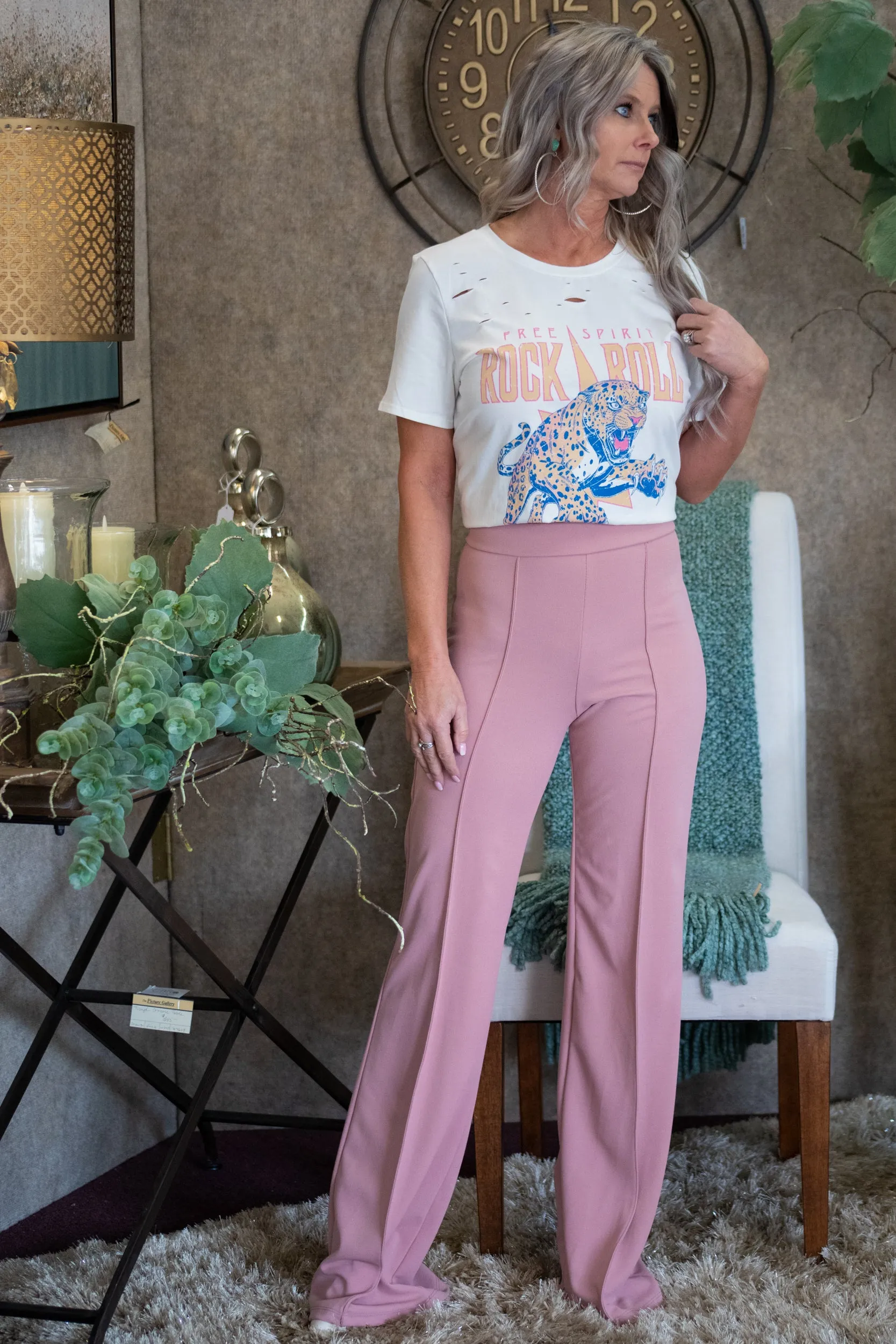 Free Spirit Rock N Roll Graphic Tee