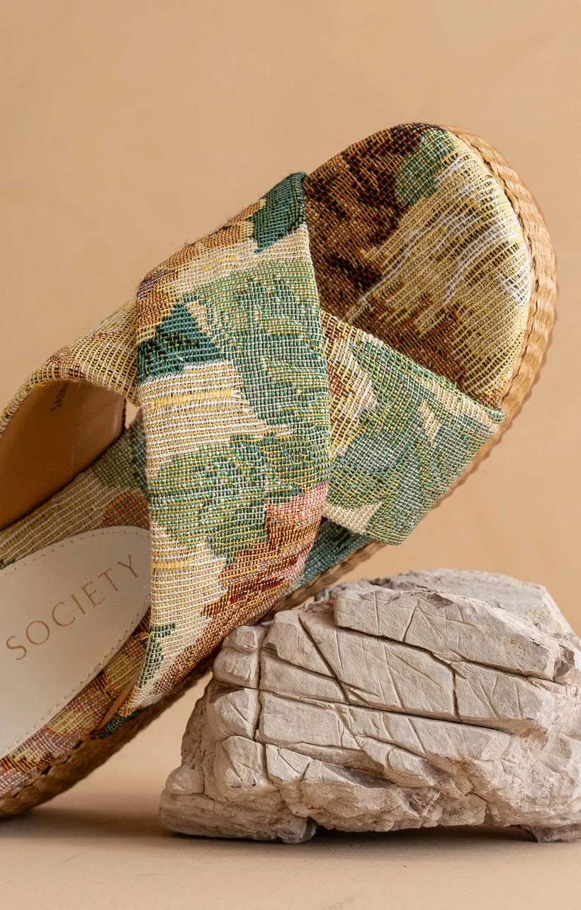 Fresno Floral Platform Sandal