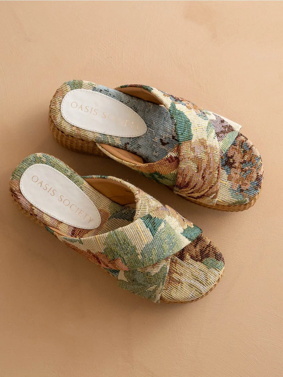Fresno Floral Platform Sandal