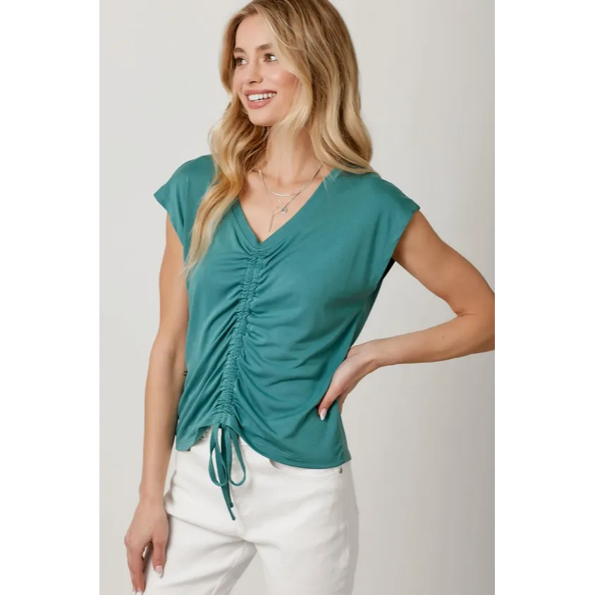 Front Ruche Modal Tops