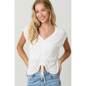 Front Ruche Modal Tops