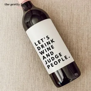Funny Giftable Wine Labels