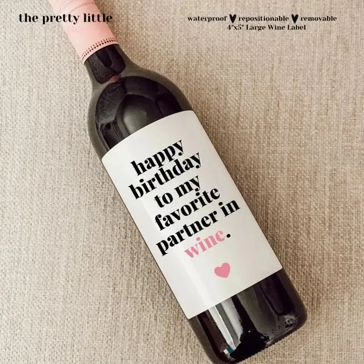 Funny Giftable Wine Labels
