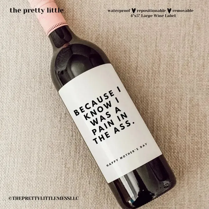 Funny Giftable Wine Labels