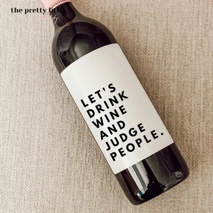 Funny Giftable Wine Labels