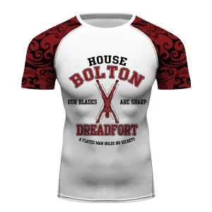 Game of Thrones House bolton Longsleeve Compression Shirt - BJJ, MMA, Muay Thai