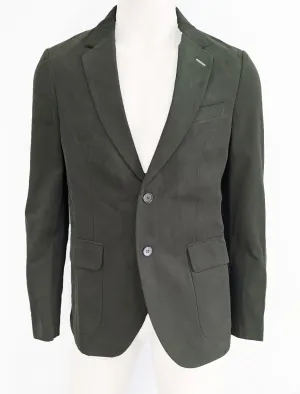 GANT RUGGER Men's Military Green Cotton Uncontructed Blazer NWT