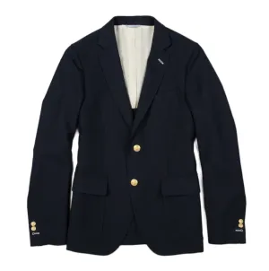 GANT RUGGER Men's Navy Wool Hopsack Blazer 73883