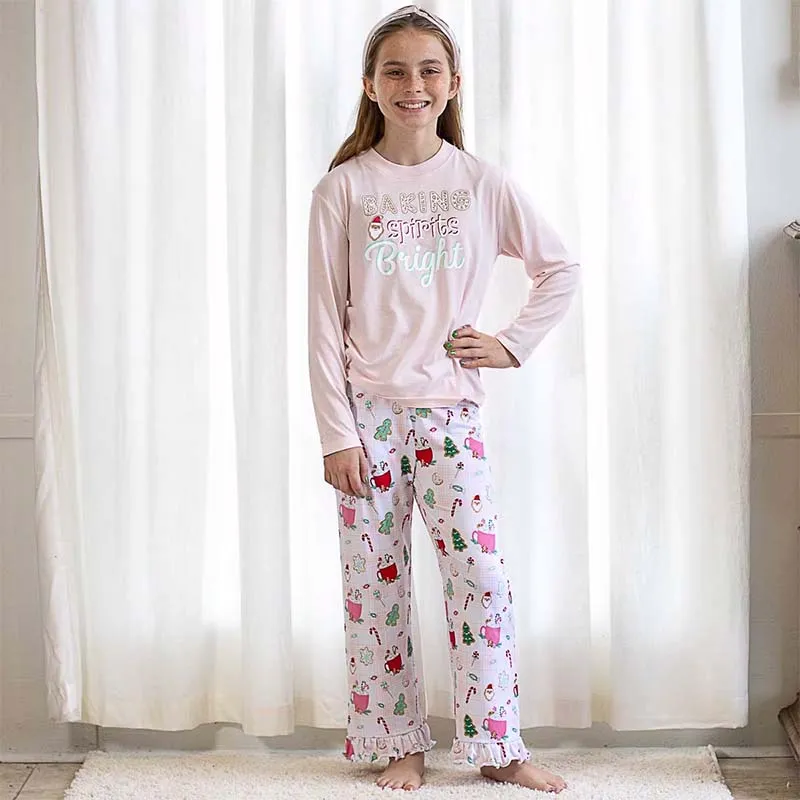 Girl's Baking Spirits Bright Ruffle Pajama Pants