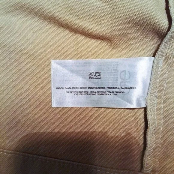 Gloria Vanderbilt Khaki Tan Cotton Canvas Anorak Utility Jacket Size XXL