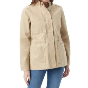 Gloria Vanderbilt Khaki Tan Cotton Canvas Anorak Utility Jacket Size XXL