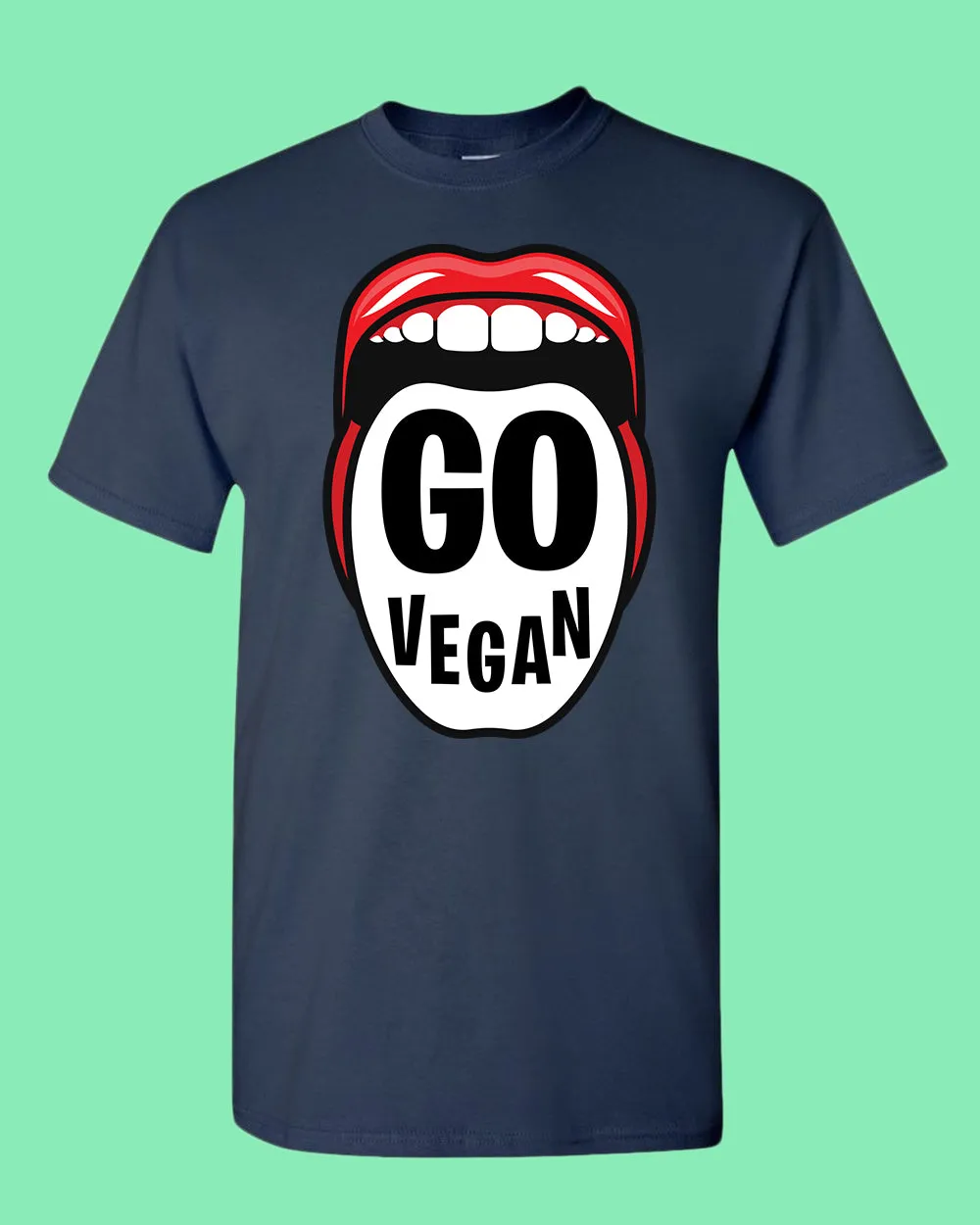 Go Vegan T-shirt, vegetarian T-shirt