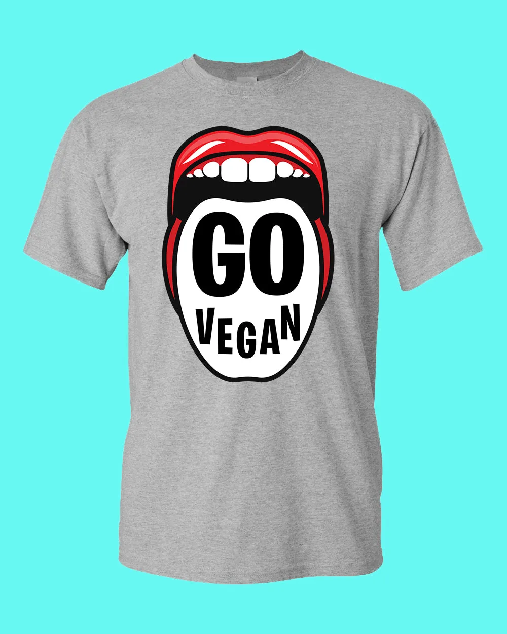 Go Vegan T-shirt, vegetarian T-shirt