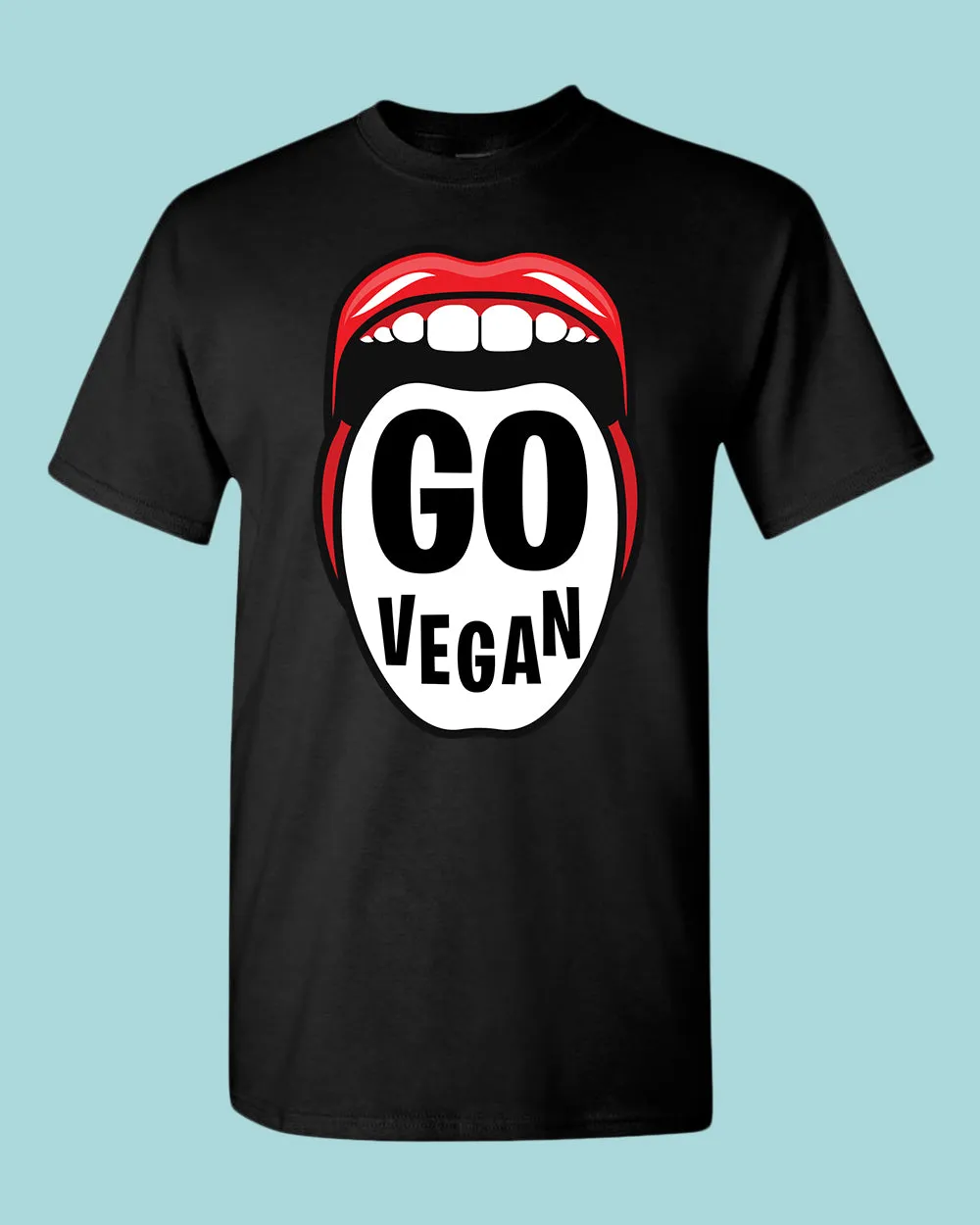 Go Vegan T-shirt, vegetarian T-shirt