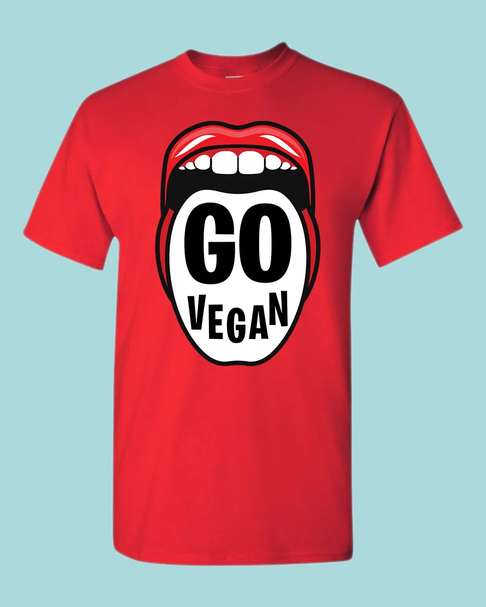 Go Vegan T-shirt, vegetarian T-shirt